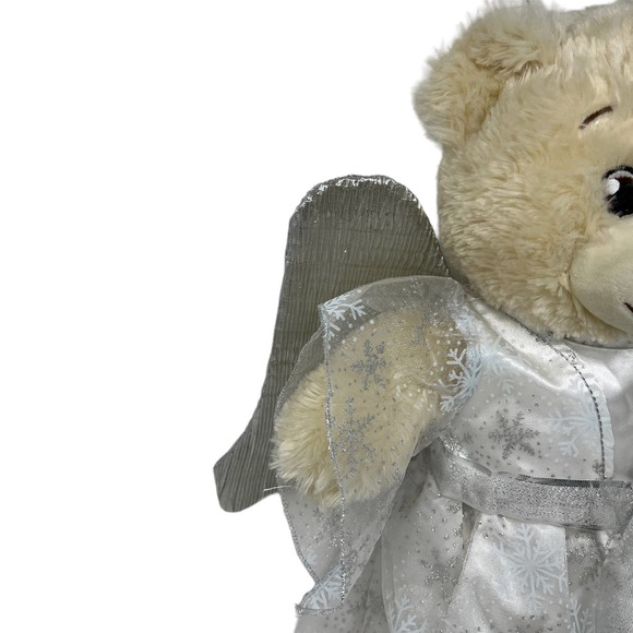 Build A Bear Workshop BABW Silver Angel Dress‎ w/ Halo and Wings Outfit ONLY - Picture 5 of 8